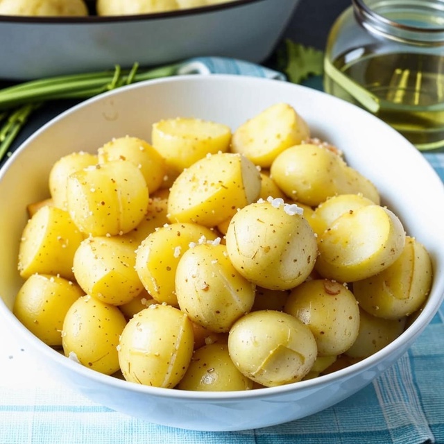 Картошка вареная в крепком солевом растворе