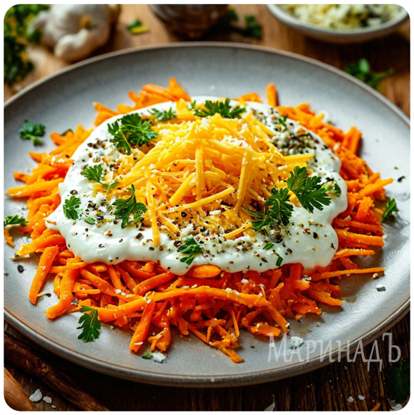 Салат из моркови с сыром/МаринадЪ