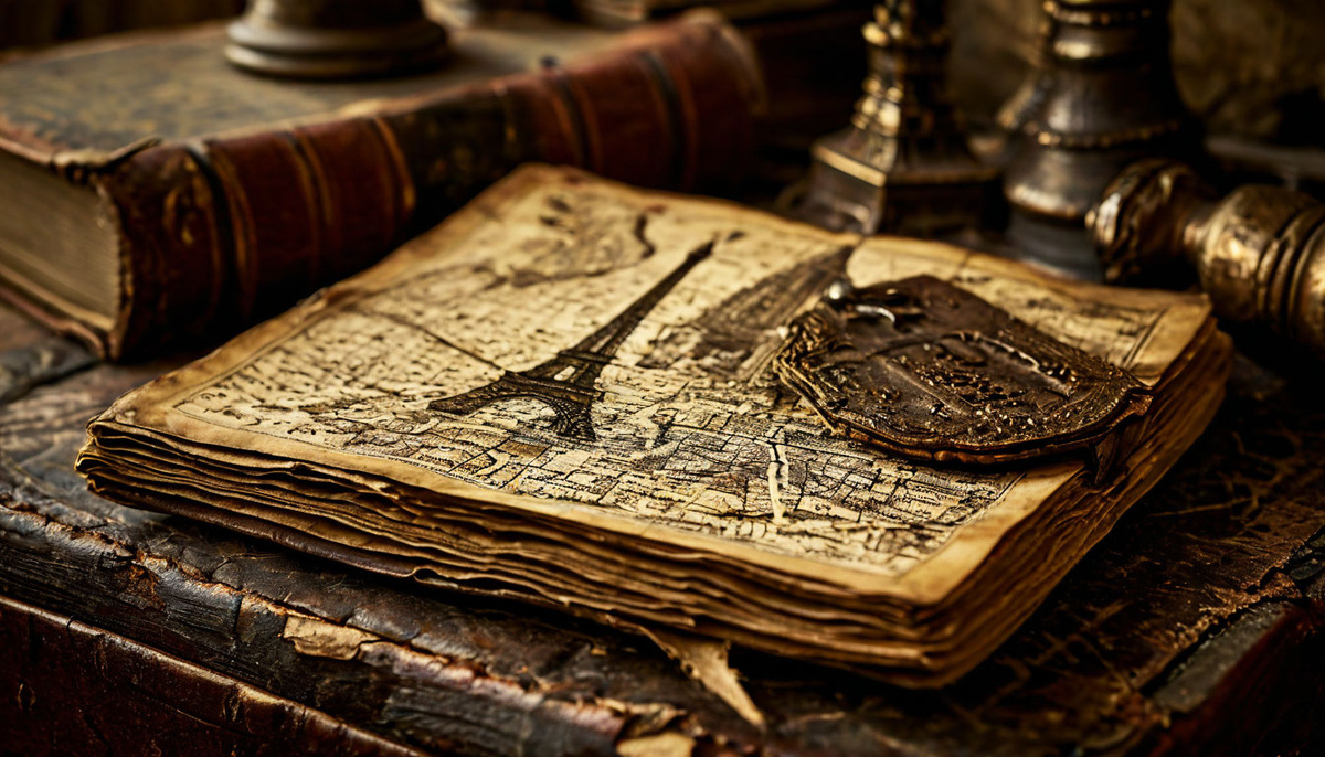 Дневник профессора Миллера и старинная карта катакомб Парижа