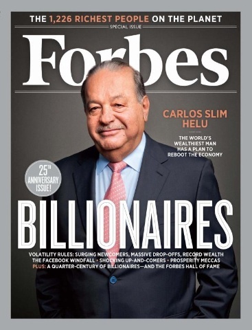Карлос Слим на обложке журнала Forbes