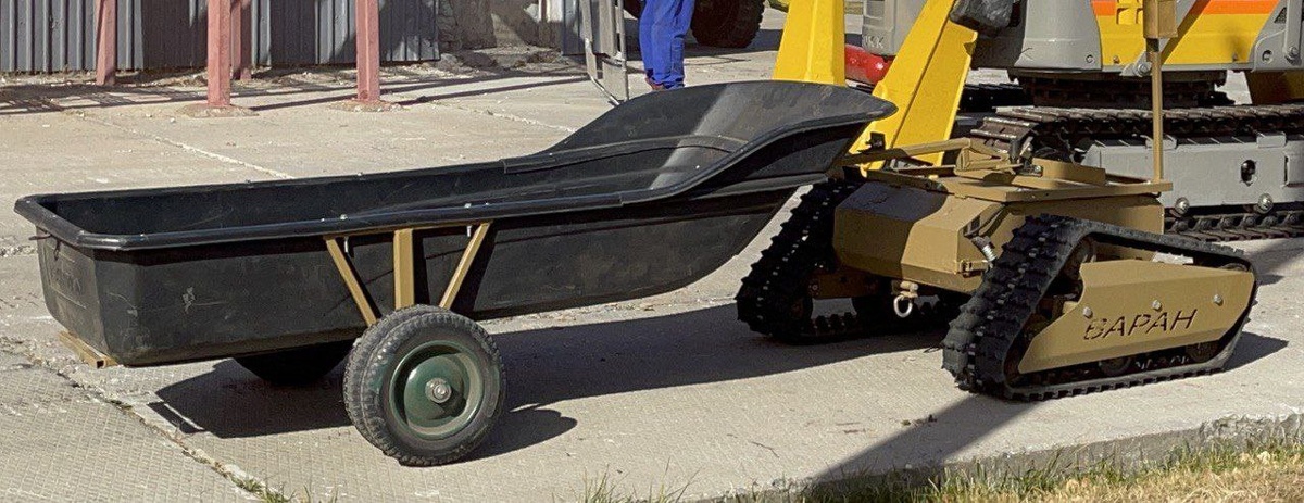     РТК «Варан» с волокушами / Frobotics
