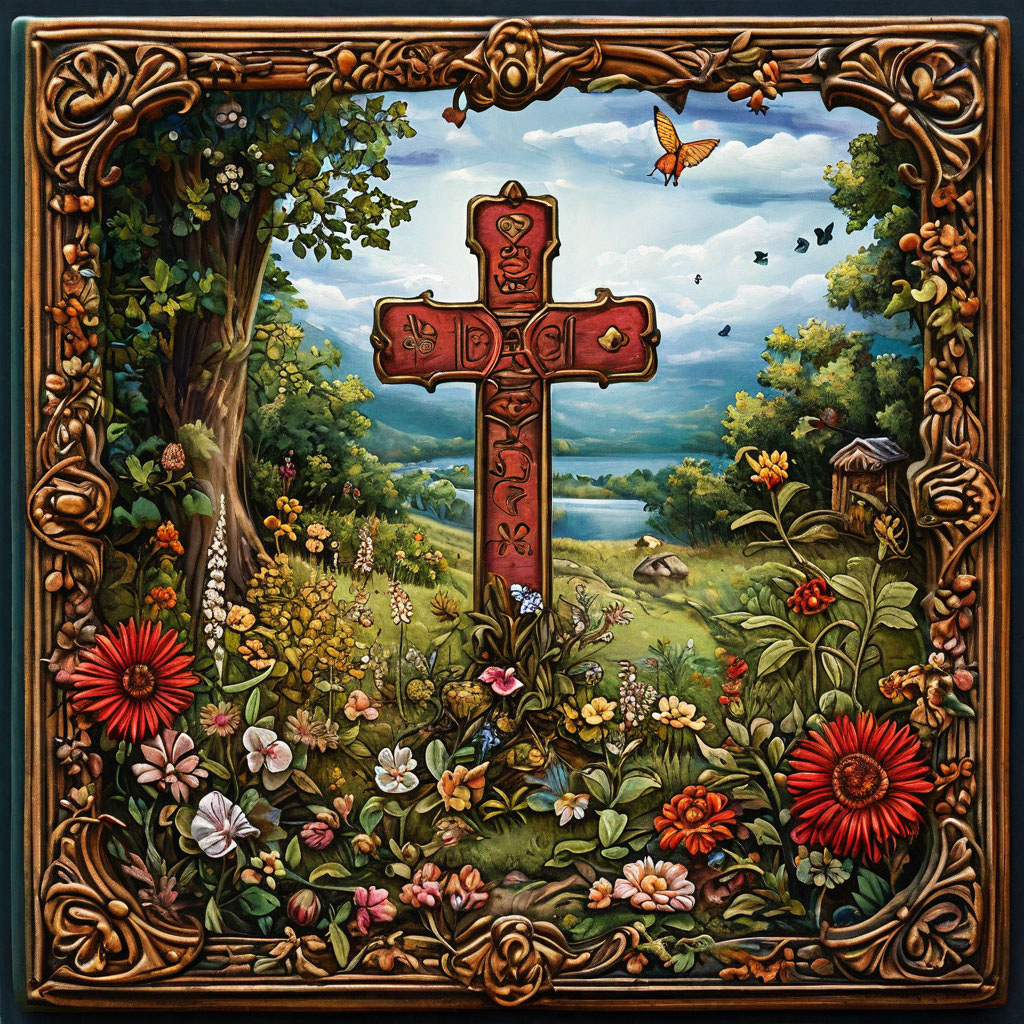 Карта "Крест" в колоде Ленорман