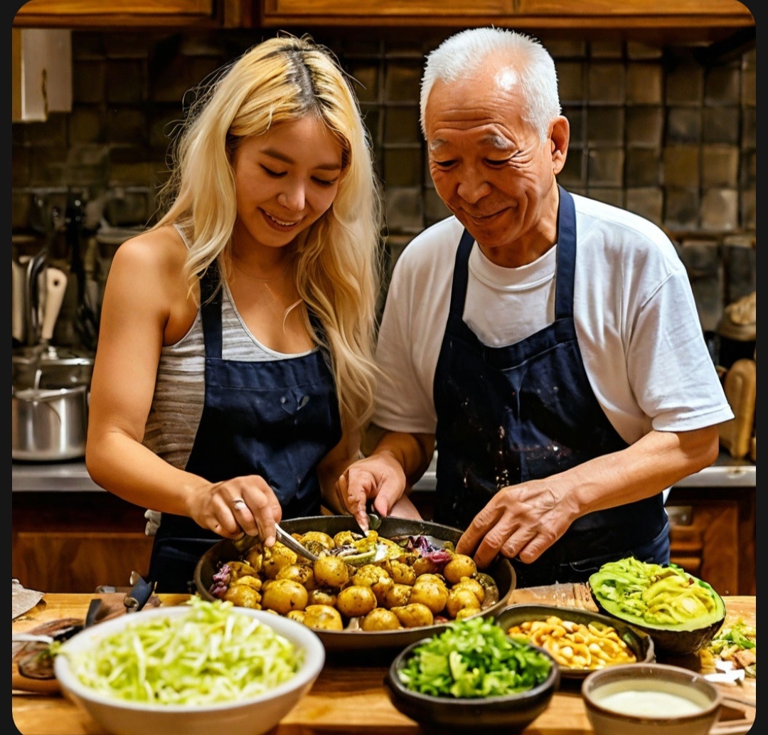 Вот так искусственный интеллект представляет себе Ленивую Стряпуху и товарища Мао))) Сгенерировано нейросетью Шедеврум по запросу автора.