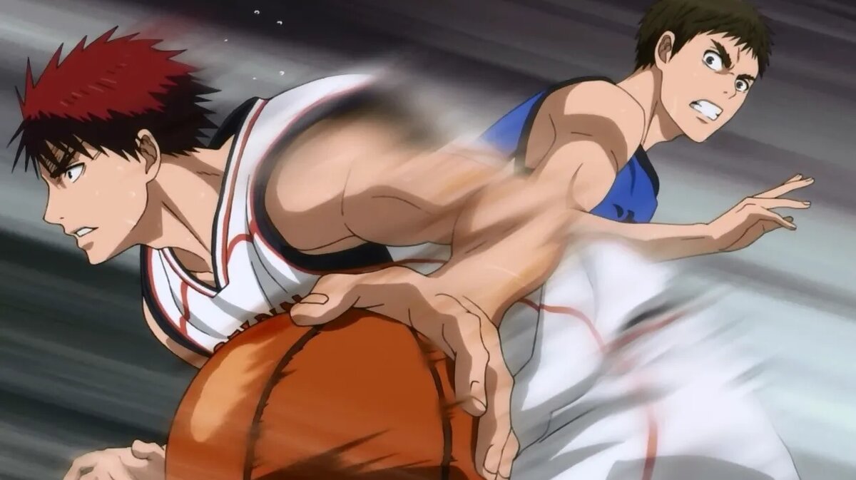 Кадр из аниме «Баскетбол Куроко»   📷