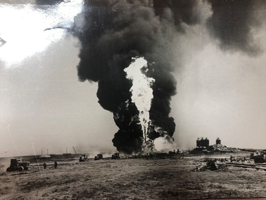 Тенгиз. Казахстан. Фото с места аварии 1985 г