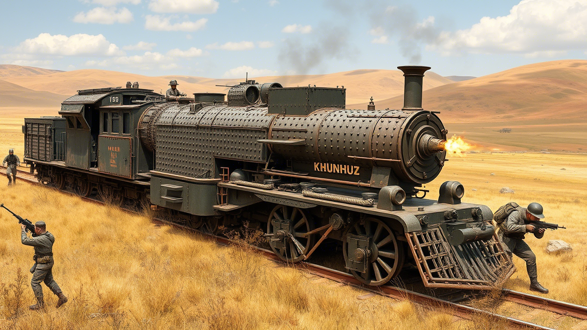 Попытка отбить нападение на бронепоезд