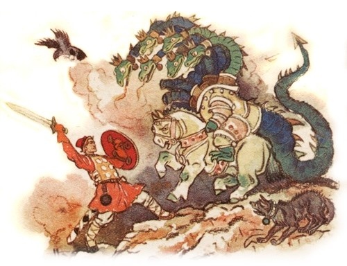 Иллюстрация к сказке "Иван - крестьянский сын и Чудо-юдо"