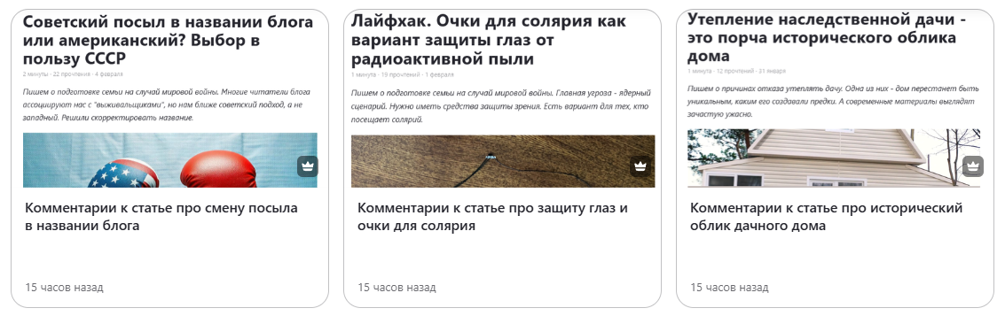 Скриншот раздела "Премиум"