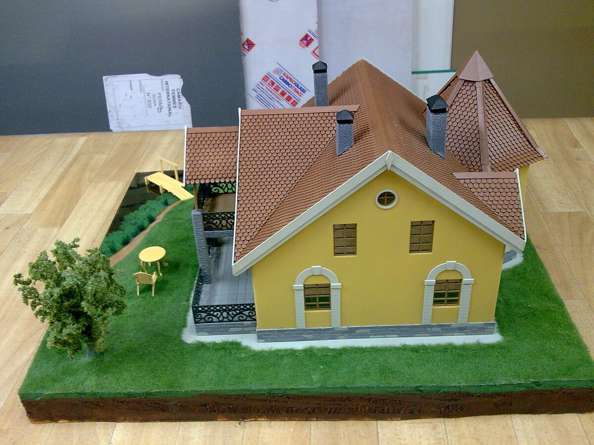 макет загородного дома