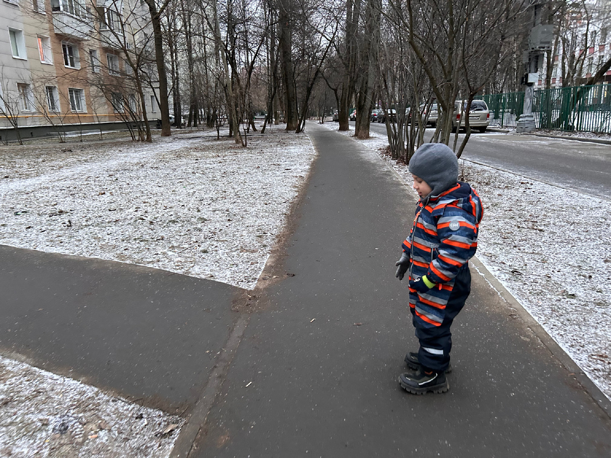 Фото автора. Выпал микрослой снега, но за ночь испарился…