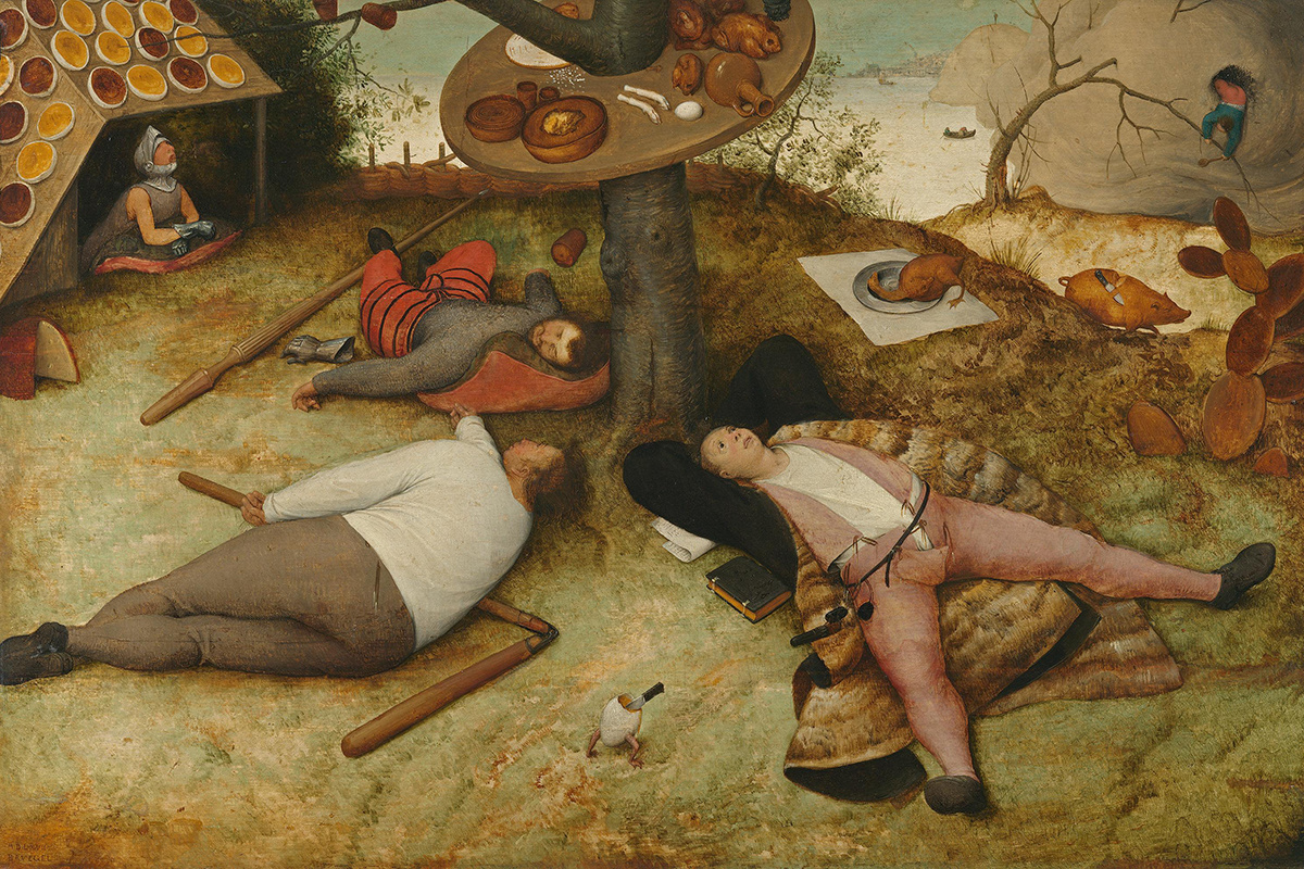 Bavarian State Painting Collections / Public domain / Wikimedia Commons📷Питер Брейгель Старший. Страна лентяев. 1567