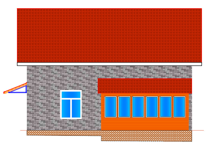 Серый вариант фасада