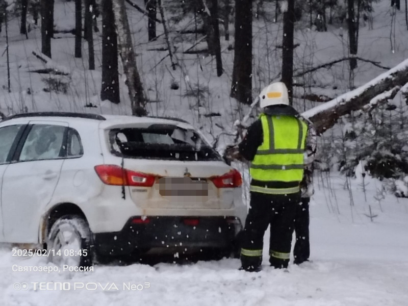    Медики и пожарные работали на месте ДТП в КарелииОПС по Пряжинскому району