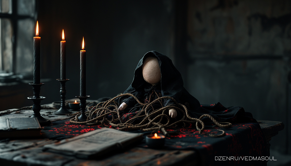 Авторское изображение @vedmasoul. Cгенерировано ИИ. Порча через вольт