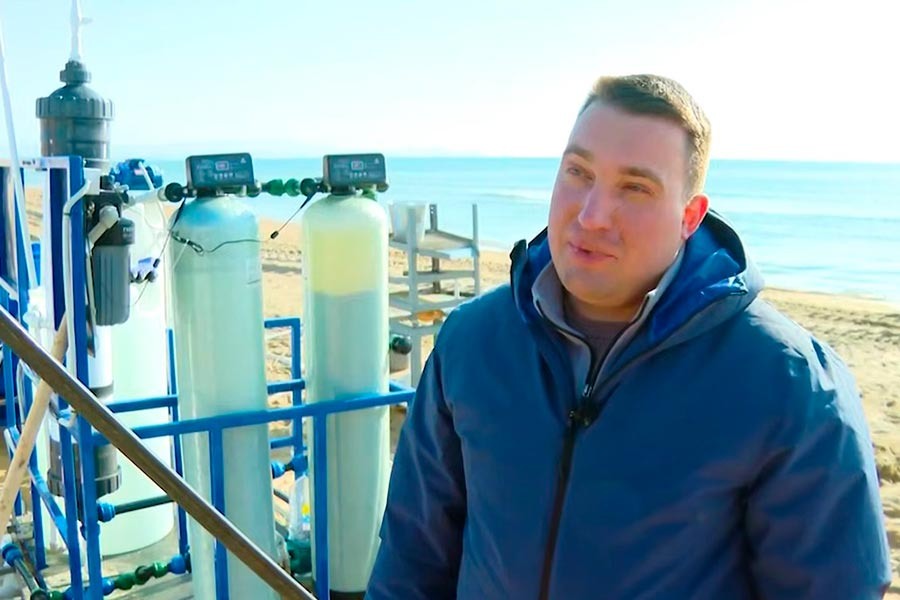    Новую установку для очистки песка тестируют на пляже Анапы