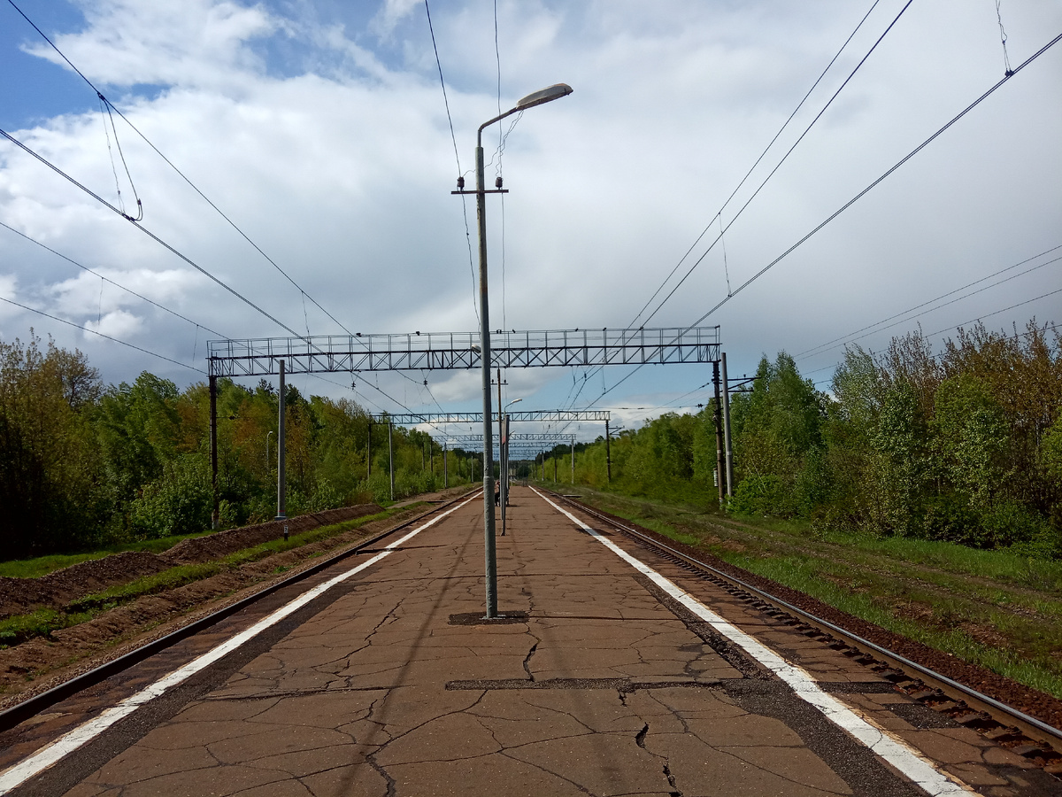 А далее стало как-то грустно, и я засняла общий план с видом в сторону Куровской и Москвы.
