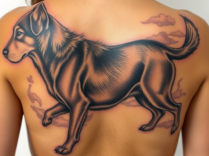 Псина во всю спину. Как это увидил я.