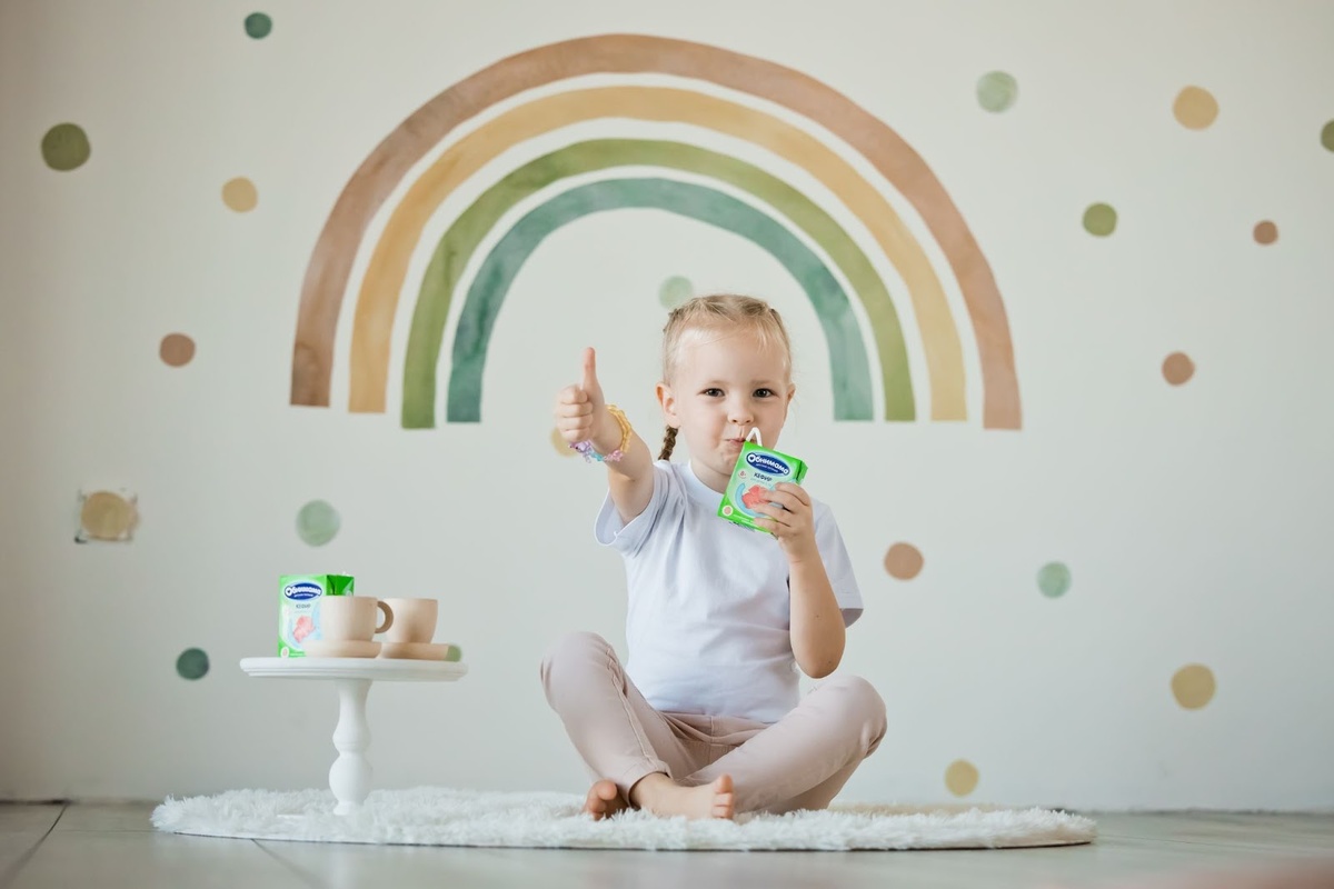 Детский кефир помогает малышу укрепить здоровье, улучшить аппетит и качество сна