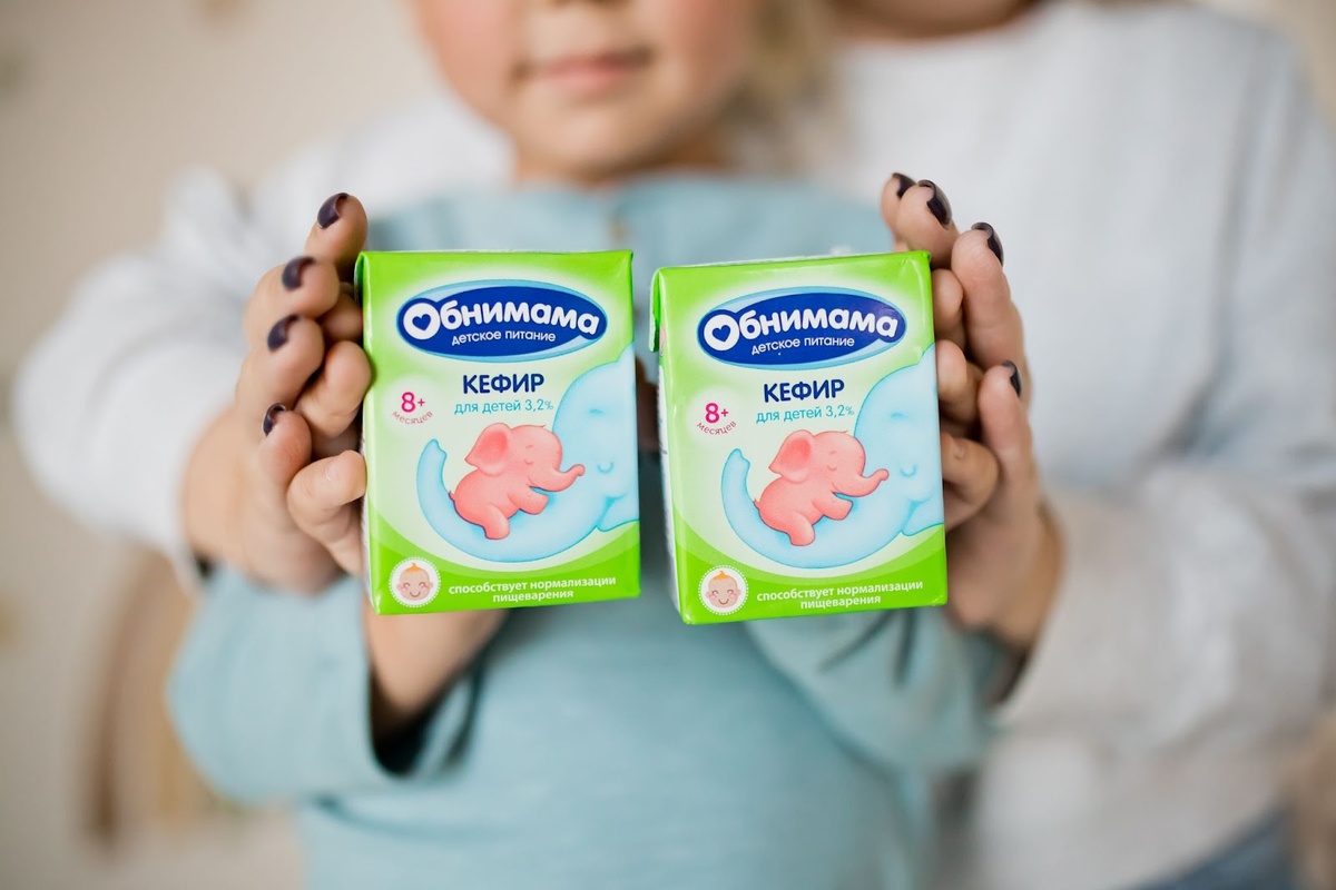 Кефир в рационе ребенка способствует нормализации его пищеварения