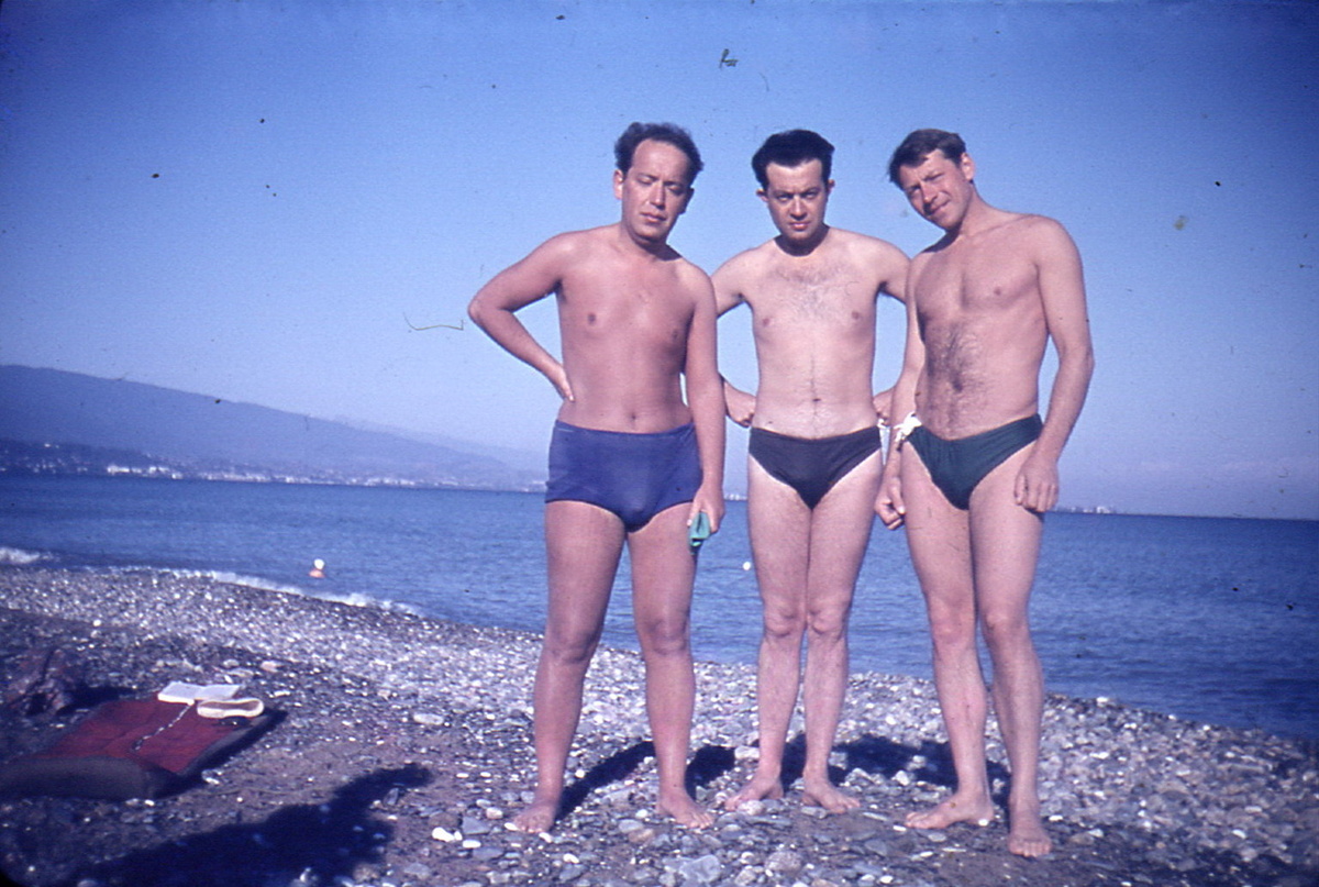 Рубинштейн А.И. - в центре, справа - мой свекр, Рожков Ю.С.