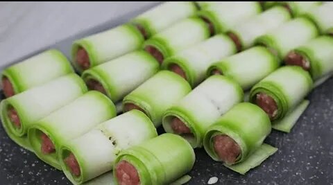 Рулетики из кабачков