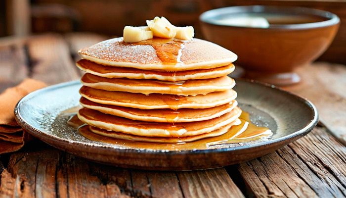 В Сретение принято печь блины (символ солнца). Фото: shedevrum.ai