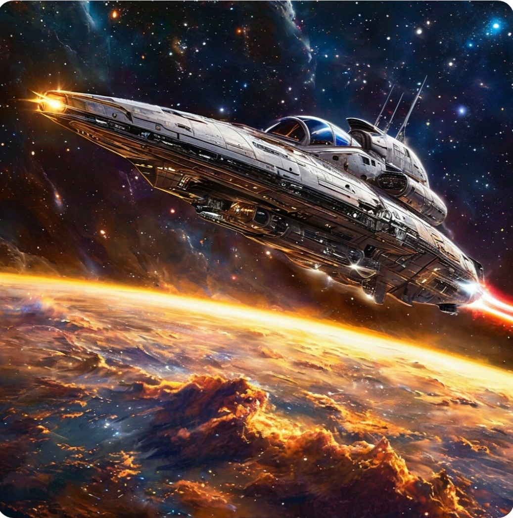 Наш корабль с инвесторами летит в светлое будущее. 