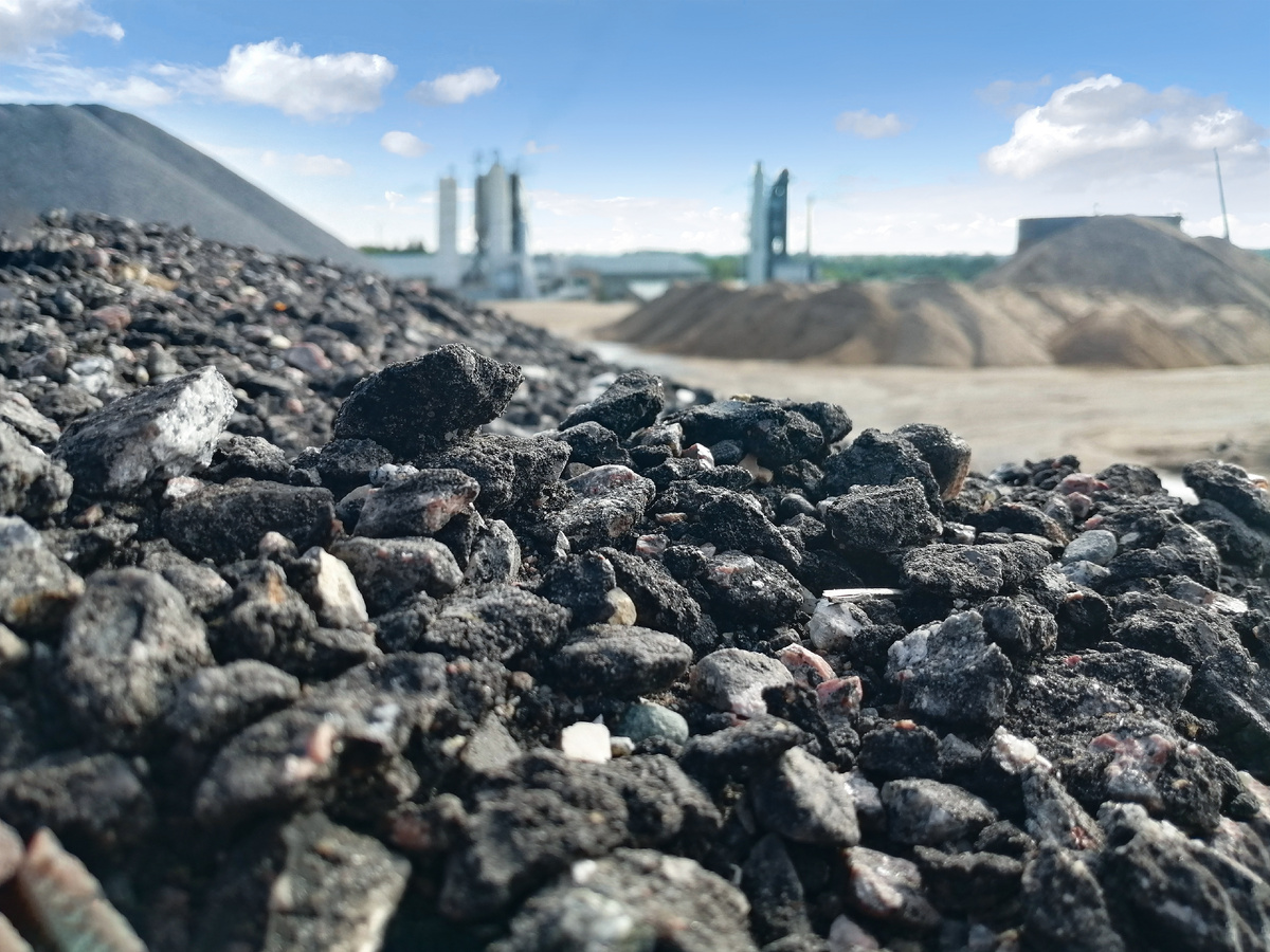 Подготовка асфальтогранулята 