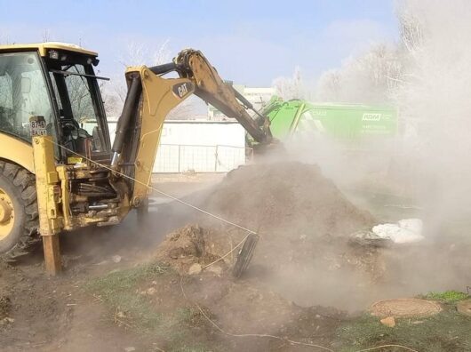    порыв теплосетей на 2-ой Краснодарской // фото: телеграм-канал и.о.министра ЖКХ региона Сергея Орлова