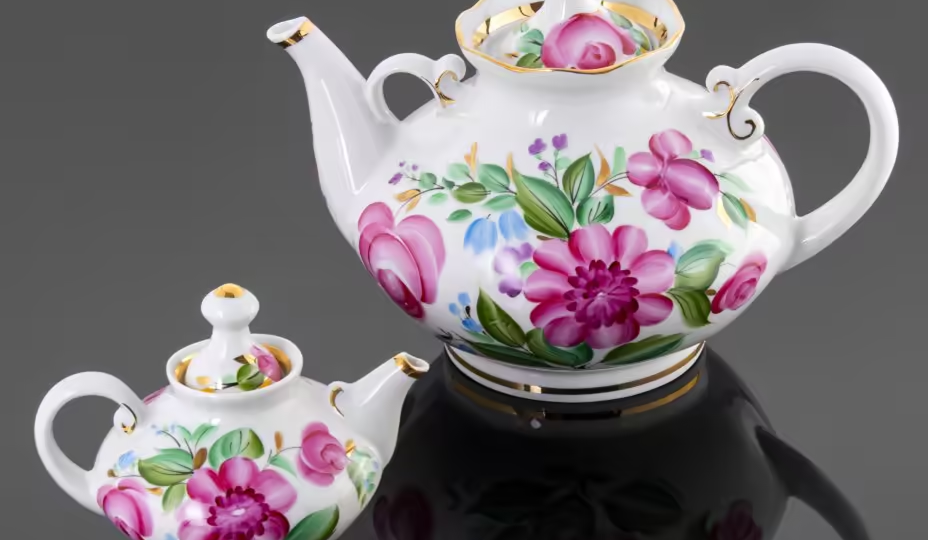 Неувядающие цветы: флоральные мотивы на советских фарфоровых сервизах