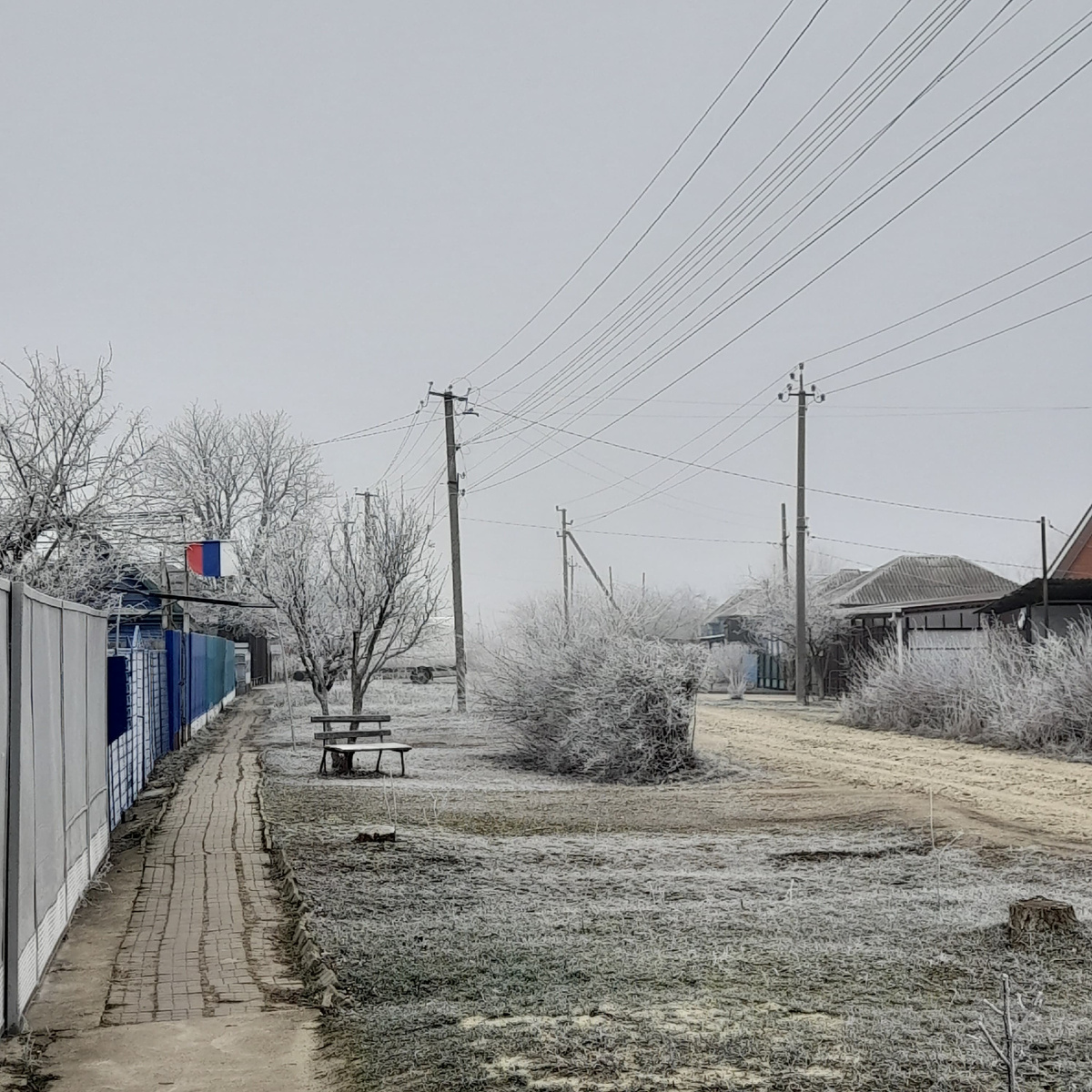 Улицы Каневской в зимнем наряде