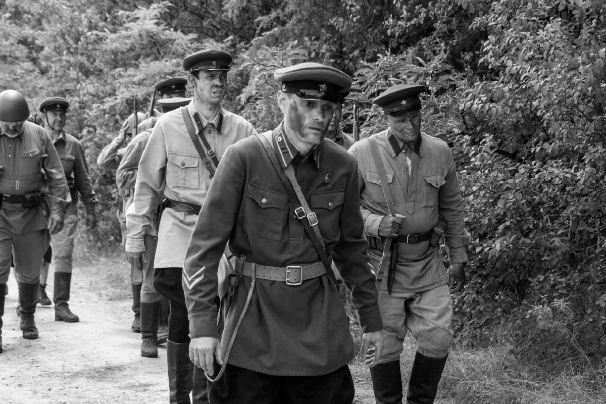 Группа сотрудников Особого отдела Южного фронта. Современная реконструкция