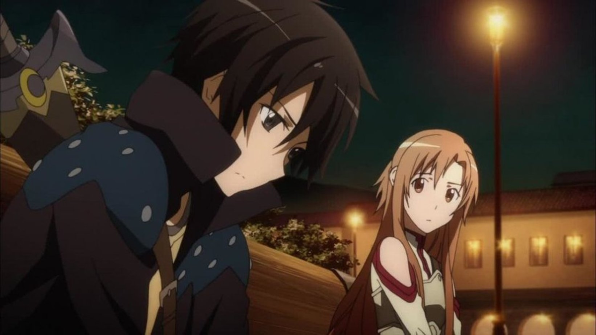 Кадр из аниме "Мастера меча онлайн"