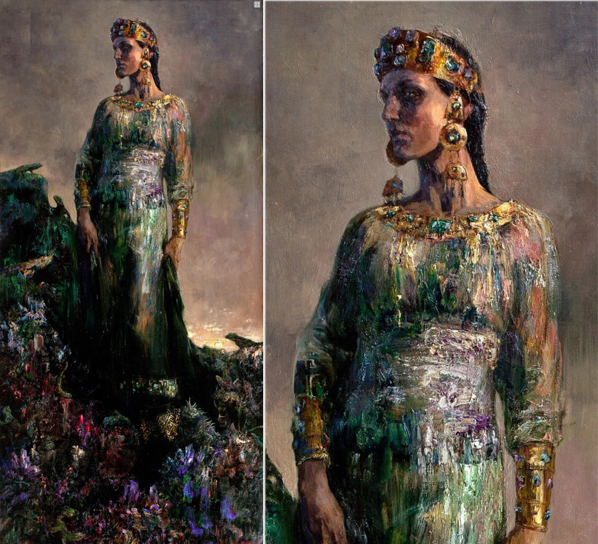 Хоязйка медной горы, картина Анны Виноградовой, 2010 год.