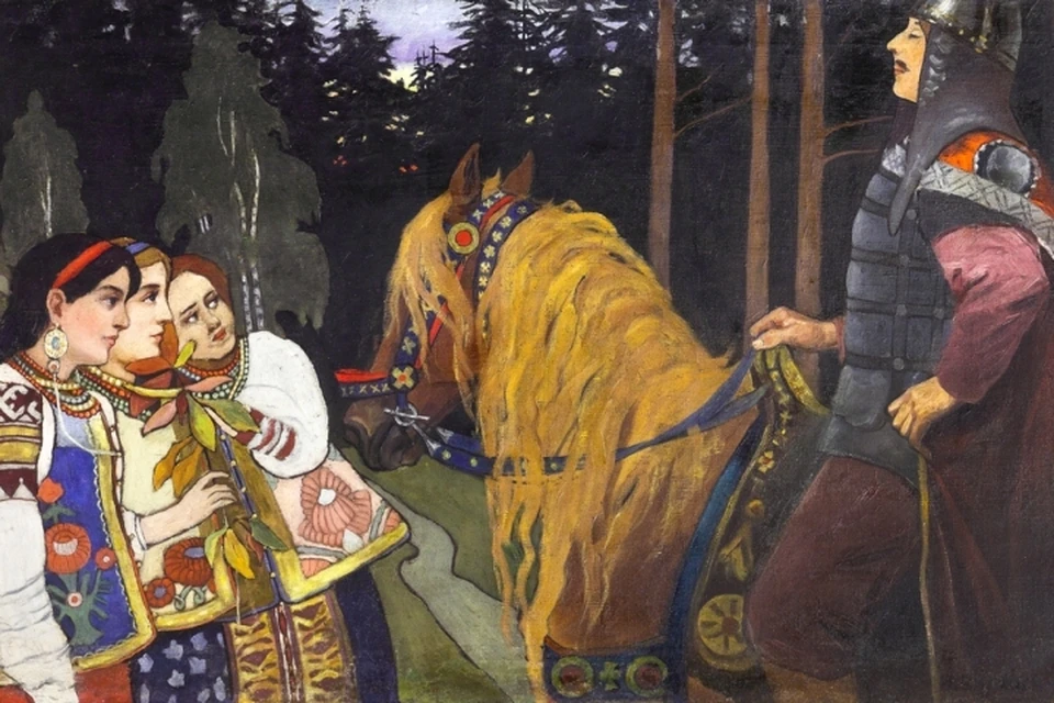 И.Билибин, "Алеша Попович"