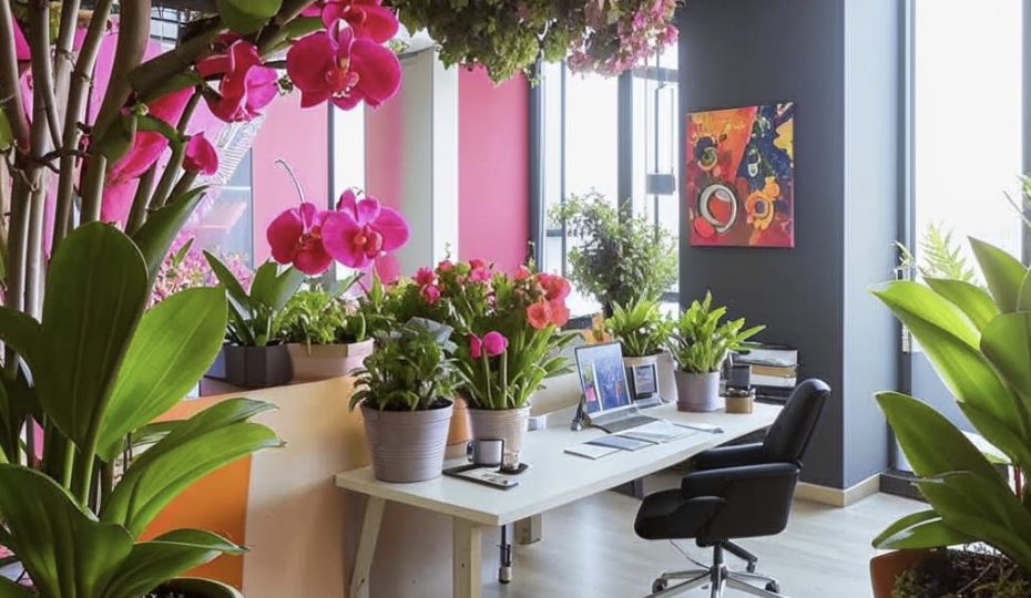 Воровство цветов на рабочем месте!