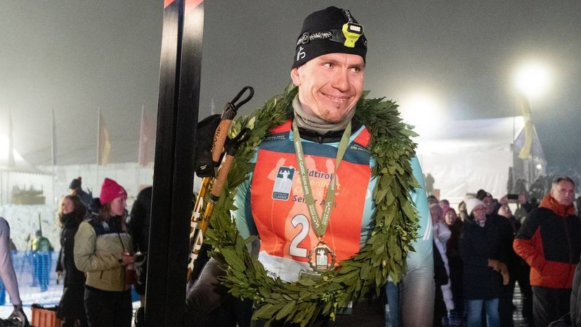 Александр после победу в гонке Sudtirol Moonlight Classic 