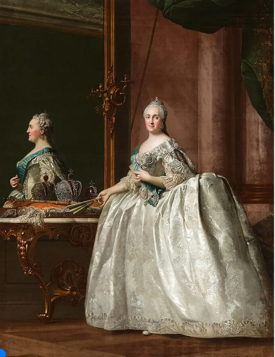 Федор Рокотов. «Коронационный портрет Екатерины II», 1763 год, Государственная Третьяковская галерея, Москва © Public Domain. Источник: https://vtbrussia.ru/