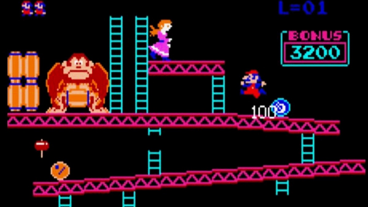 Кадр из игры Donkey Kong