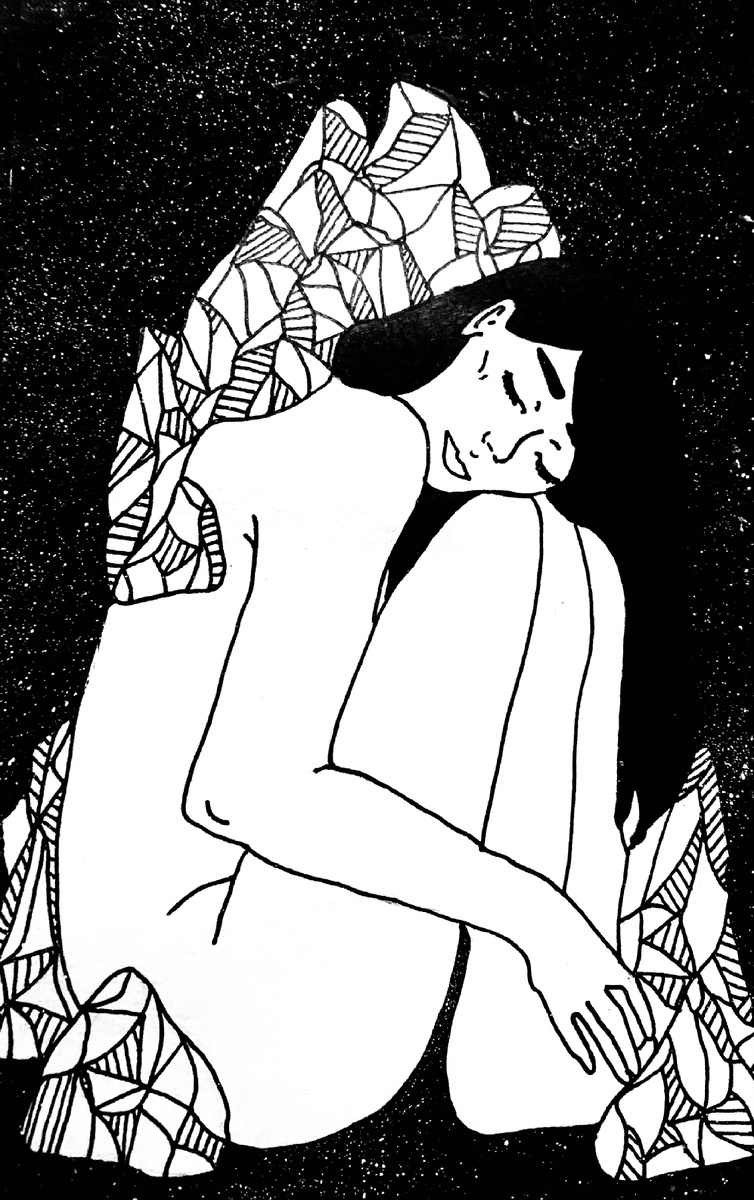 Работа из скетчбука INSIDE of Me Black moon — 20 февраля — 15 апреля 2020 vol. 4 (1)