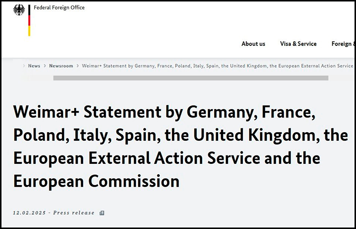 Старая Европа готова снабжать Украину и дальше, лишь быть победить Россию//Скриншот страницы сайта auswaertiges-amt.de