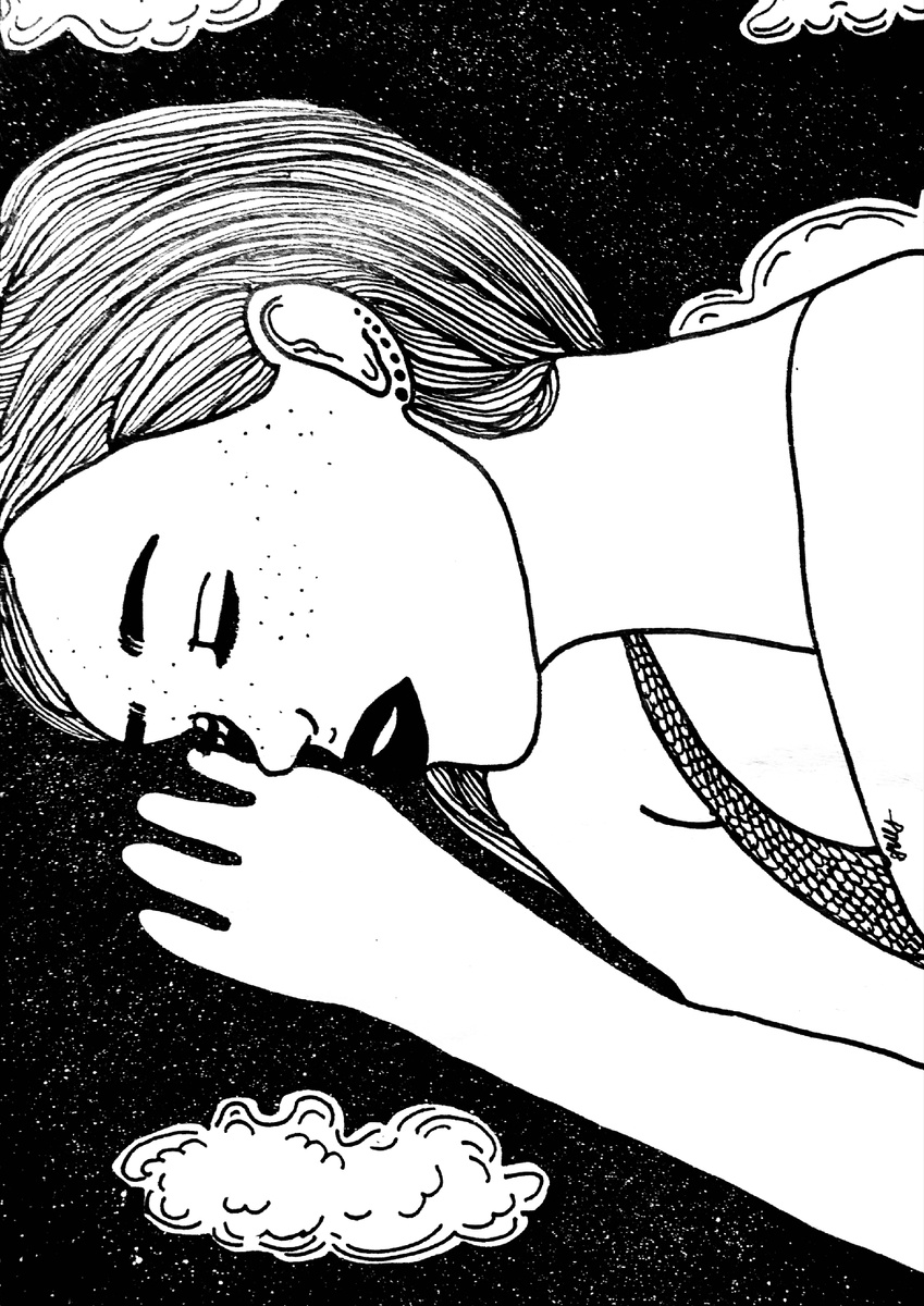 Работа из скетчбука INSIDE of Me Black moon — 20 февраля — 15 апреля 2020 vol. 4 (1)