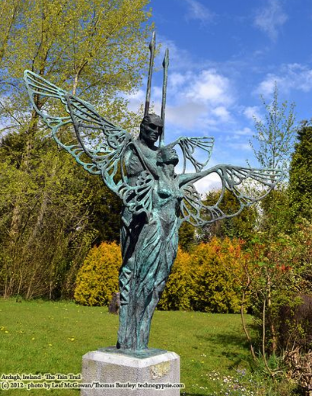 Мидир и Эйтин превращаются в лебедей.