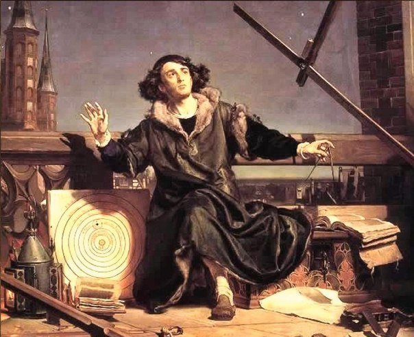 Астроном Коперник. Разговор с Богом. Ягеллонский университет, Краков, 1872 г. Художник Ян Матейко