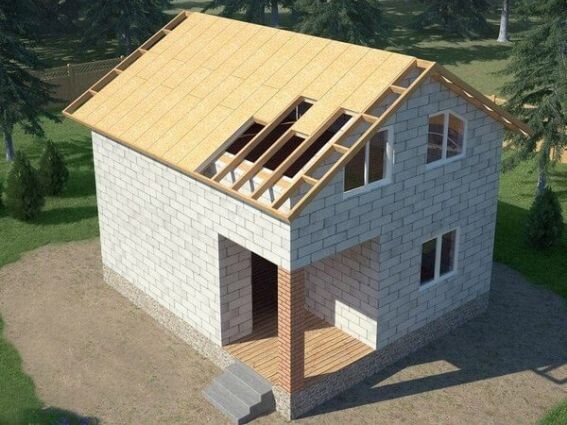 Так укладывается крыша из сип-панелей. Фотография с космического спутника