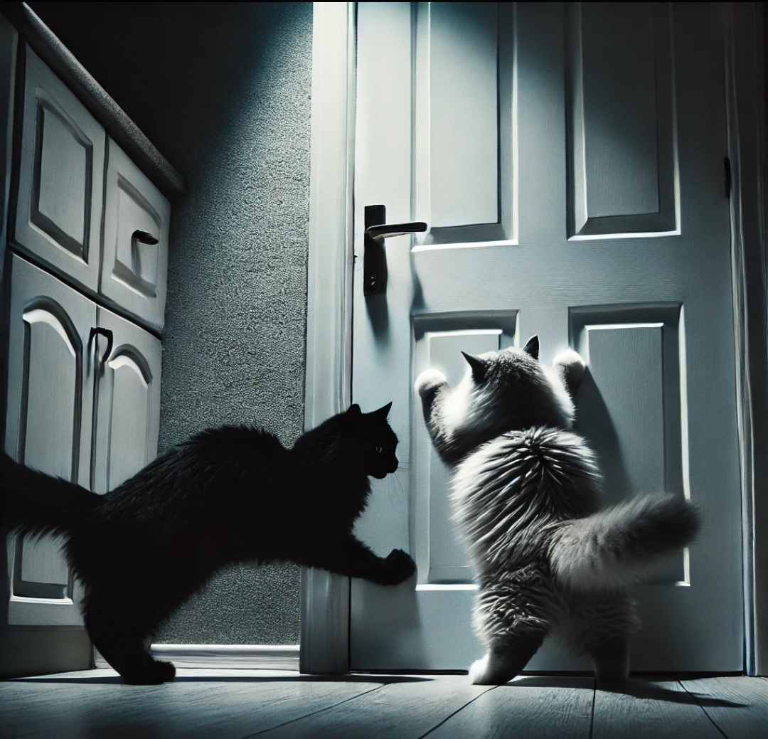Коты ломятся в дверь в моём ночном сне