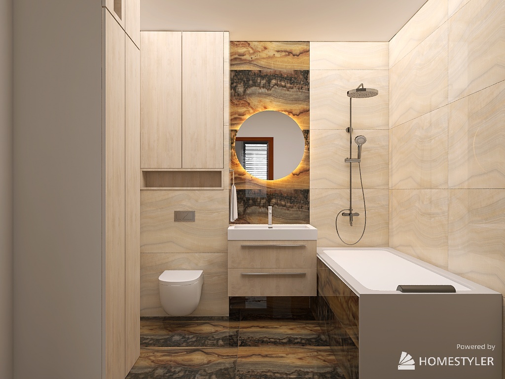 Ванная комната_вариант1, визуализации автора, листайте галерею