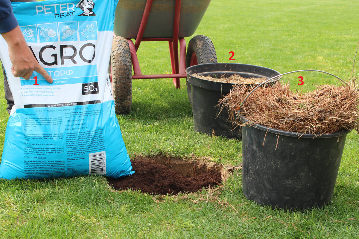 все необходимые компоненты для заправки ямы готовы