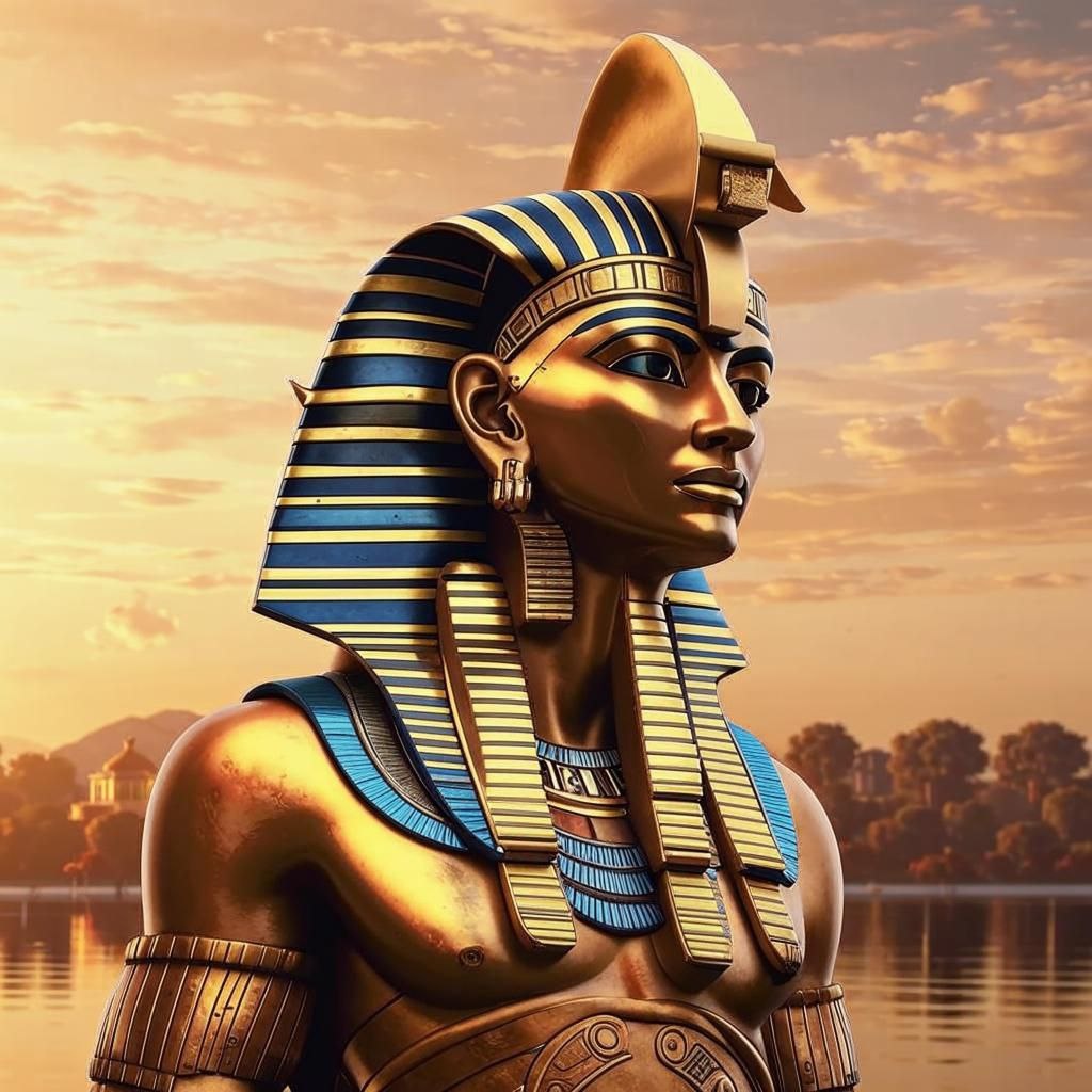 египетский бог Нил изображение генерация нейросети