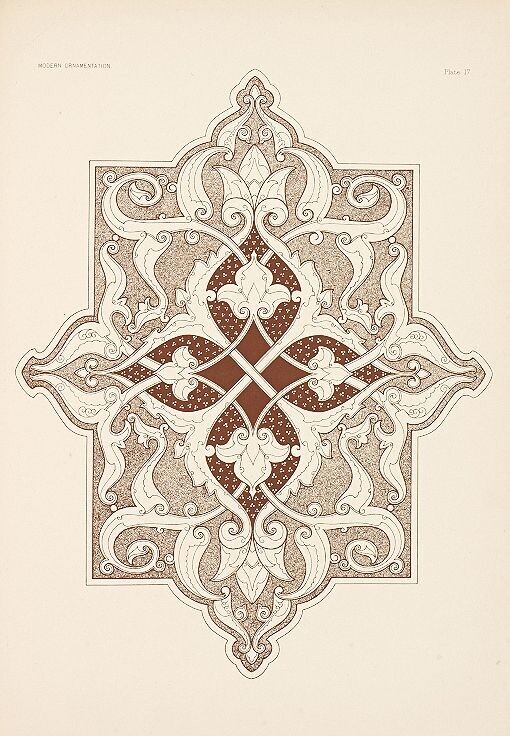 Christopher Dresser, Modern Ornamentation, 1886. England. Complete book via Wolfsonian